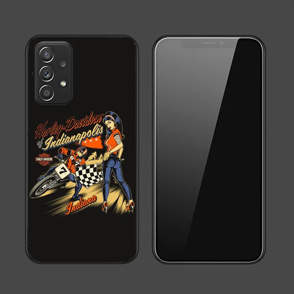 Motorcycle Harleys Davidsons Phone Case For Samsung Galaxy A13 A52 A53 A73 A32 A51 A22 A12 A20e A50 A21 A72 A70 S 4G 5G Covers