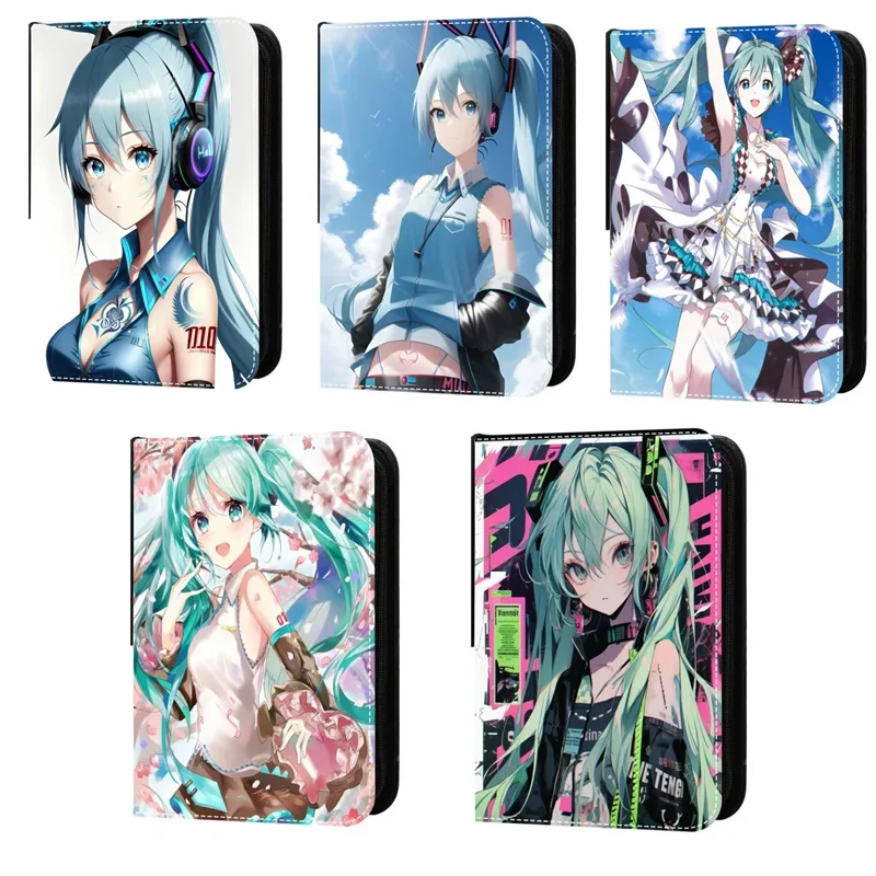 Альбом для карточек Hatsune книга коллекционирования держатель альбом аниме-карт с