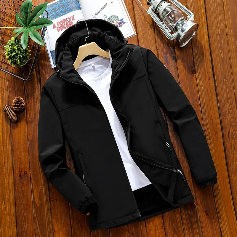 Parka Men Coats 2022 Winter Jacket Men Thicken Hooded Waterproof Outwear Warm Coat Casual Mens Jackets Overcoat Fur Thicking