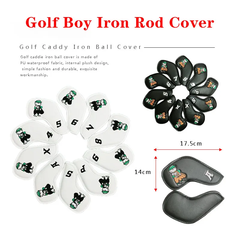 Golf Club Head Cover Korean Brand PU Waterproof Fashion Golf Iron Cover