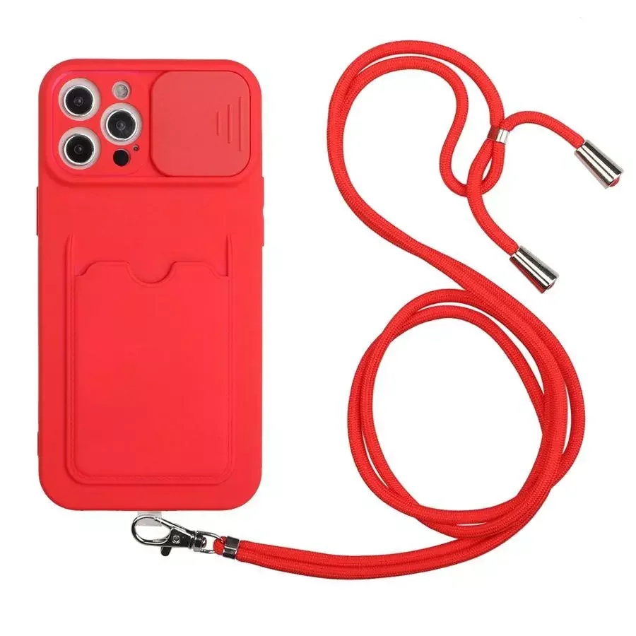 

Camera Lens Protection Phone Case With Necklace Rope Lanyard For IPhone 12 13 Pro Max MiNi 11 Pro 8 7 6 6s Plus Xr Xs Max X SE