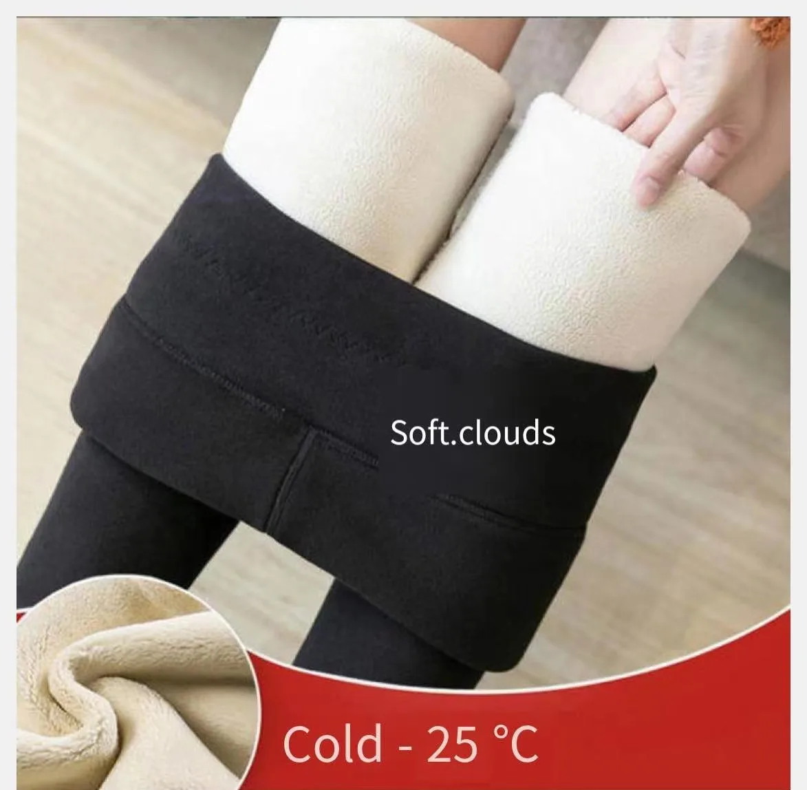 Cashmere Leggings Women Autumn And Winter Plush Thickened High Waist Legging Warm Cotton Tight Pants For Women