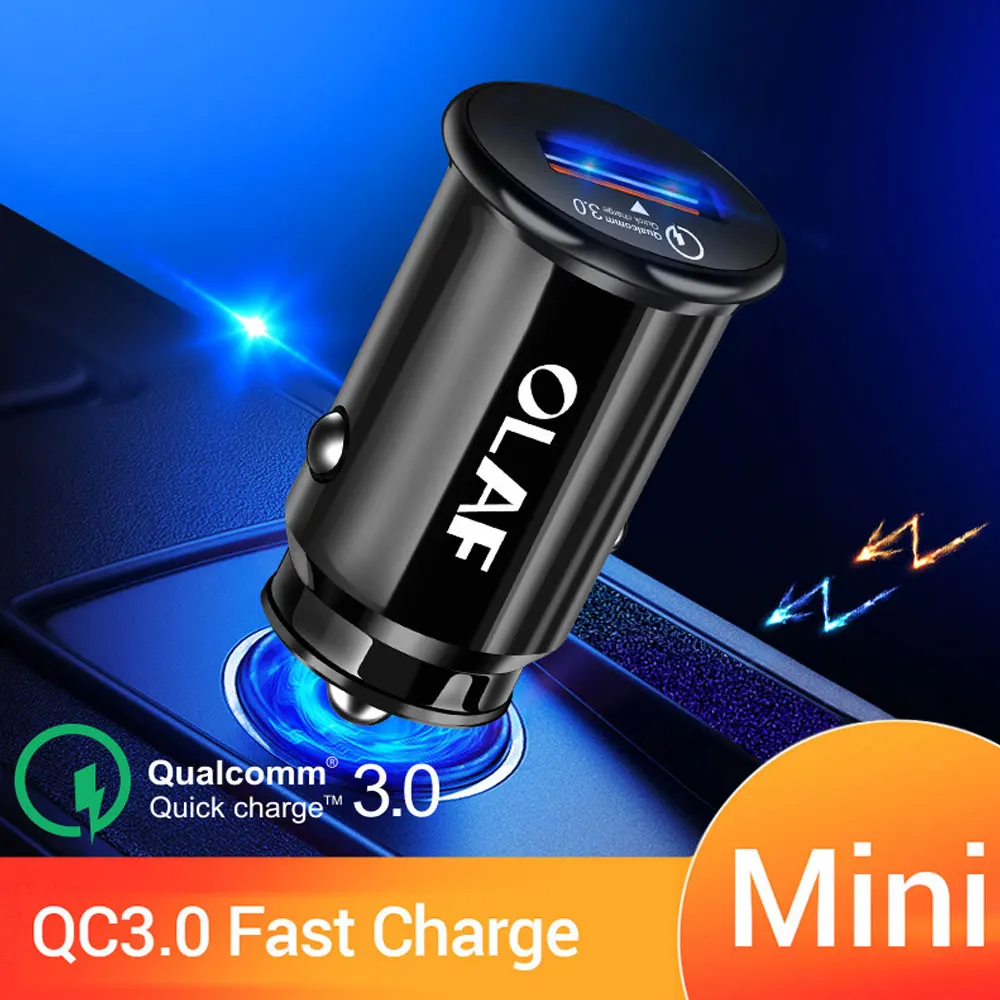 

Quick Charge 3.0 2.0 Car USB Charger Mobile Phone Charger 2 Port USB Fast Car Charger for IPhone Samsung Tablet Car-Charger