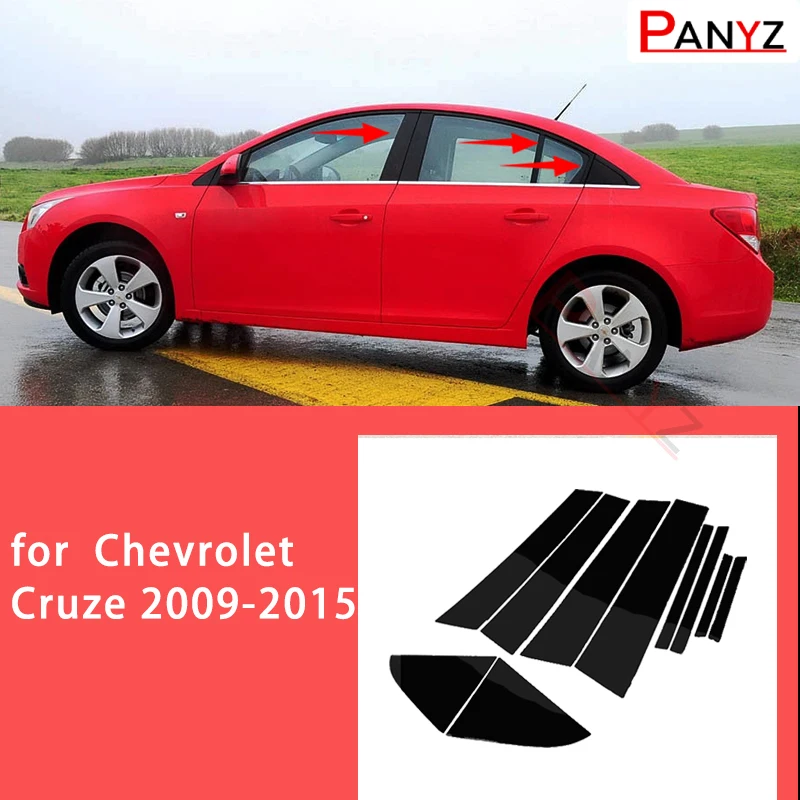 

10 шт., полированные столбы для Chevrolet Cruze 2009-2015
