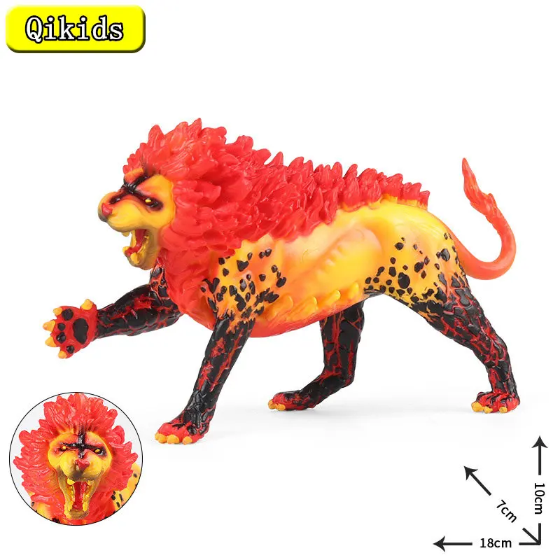 

Имитация волшебного дракона Warcraft динозавра миф Твердые животные модель огня льва Миф Легенда Бога дракона детская игрушка подарок