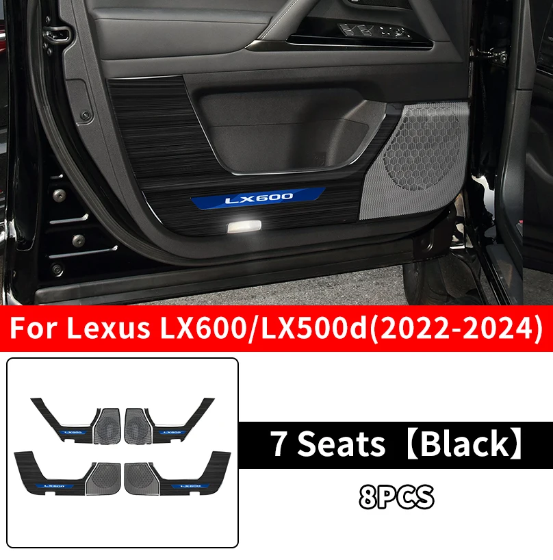 

Интерьер Обновленный Принадлежности Для 2022 2023 2024 Лексус LX600 LX500d Нержавеющая сталь Двери автомобиля Защитная крышка Крышка динамика Модификация Тюнинг For Lexus LX600