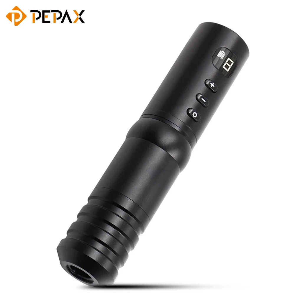 

PEPAX Wireless Tattoo Cartridge Pen Rotary Battery Tattoo Machine Gun LED Display for Cartridge Needles Power Supply