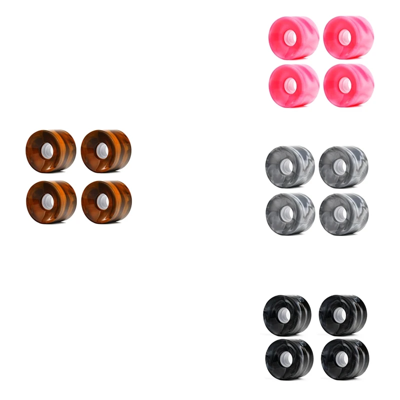 

Surf Skateboard Wheels Outdoor 84A Hardness No Bearings Sliding Soft Skate Board 4 Wheels