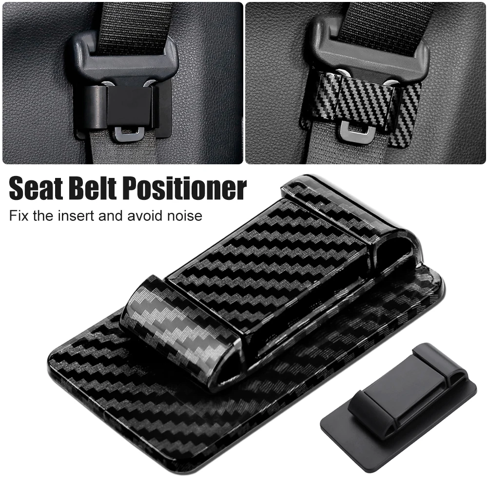 

Car Seat Belt Clip Positioner Safety Belt Insert Fixer Protection Clip Self Adhesive Seat Belt Holder Auto Interior Accessories