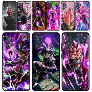 Phone Case For Samsung Galaxy A51 A12 A52 A32 A21s A71 A31 A02s A72 A41 A03s A22 A52s Coque Goku Black Super Saiyan Rose