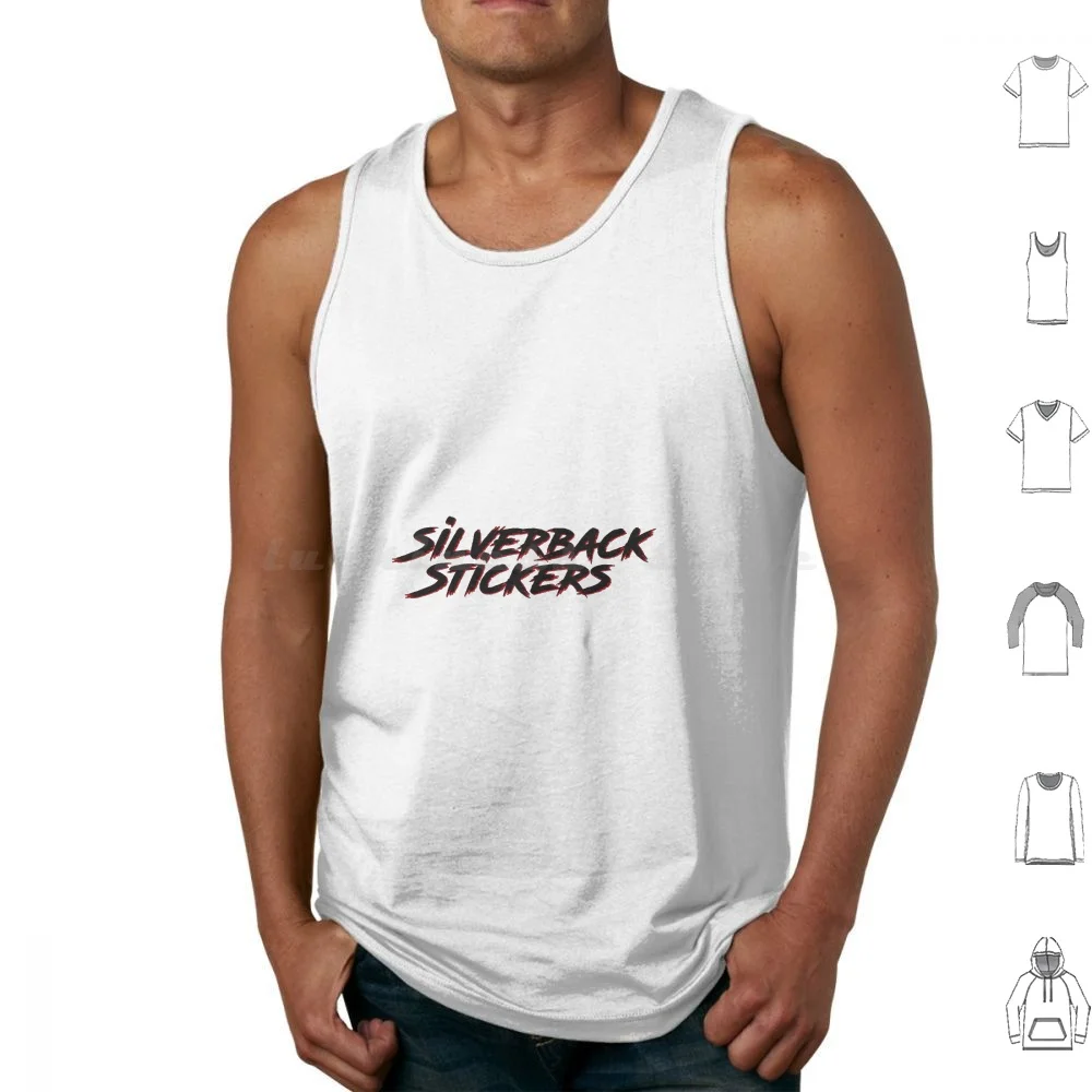 

Silverback Sticker Gang Tank Tops Vest Sleeveless Silverback Gorilla