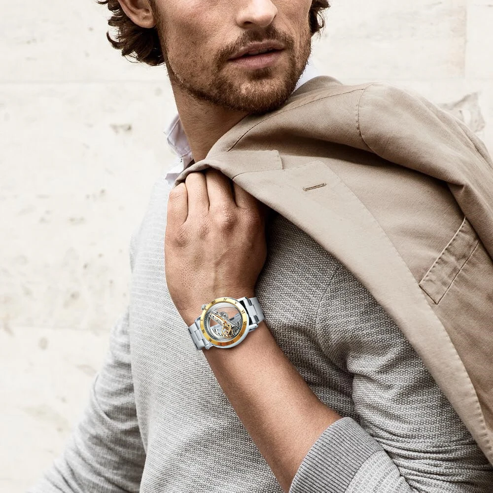 Часы-скелетоны Forsining Мужские механические автоматические Роскошные