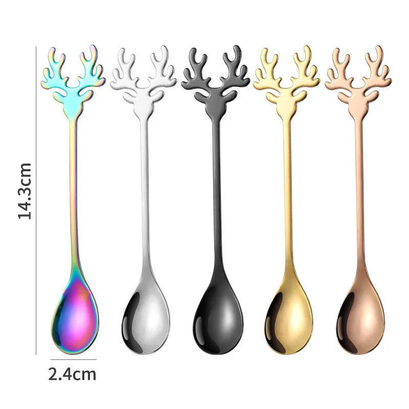 10 шт. креативная ложка для кофе и чая ELK нержавеющая сталь 304 маленькая мешалка