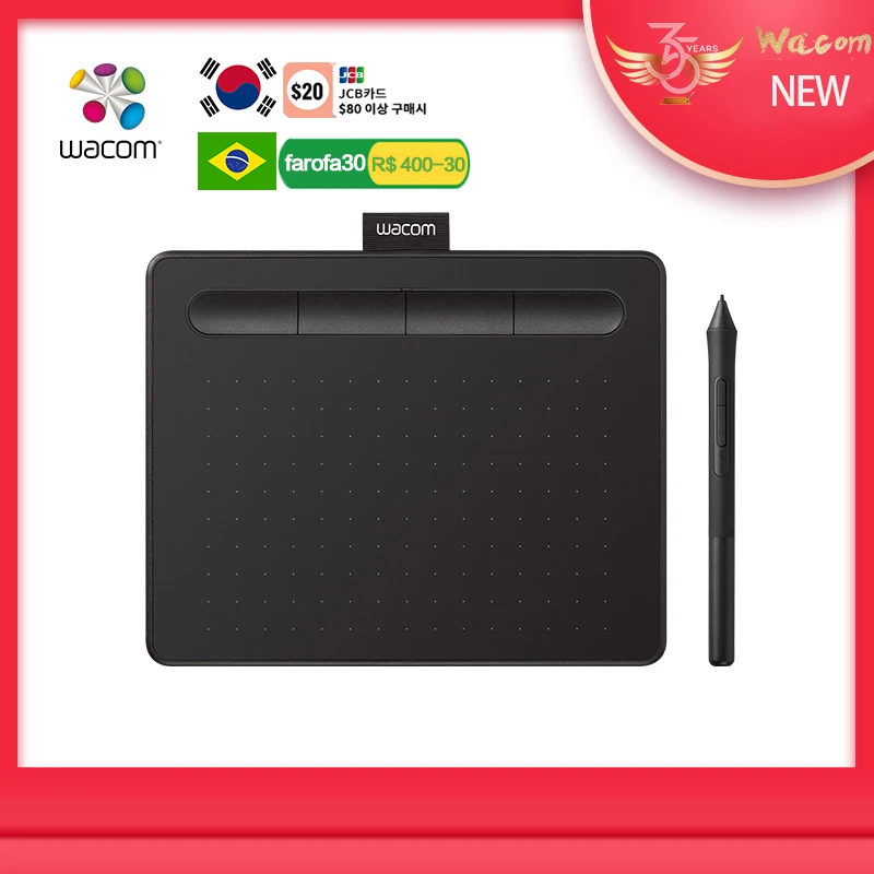 

Wacom Drawing Tablet Intuos Painting Board For Mac,PC,Chromebook Windows & Android Handwriting Board hot key gift software