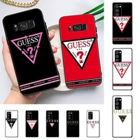 luxury brand design guess phone case for samsung galaxy note10pro note20ultra note20 note10lite m30s