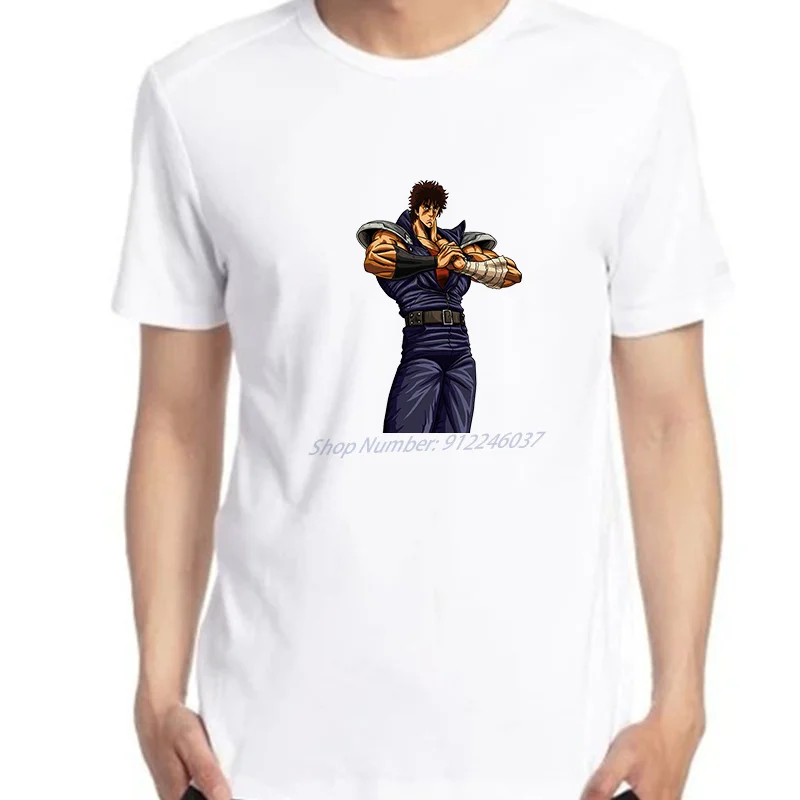 

Fist Of The North Star Tshirt Men Short Sleeves Casual Kenshiro 80s Japanese Anime Manga t shirt Streetwear Men clothing