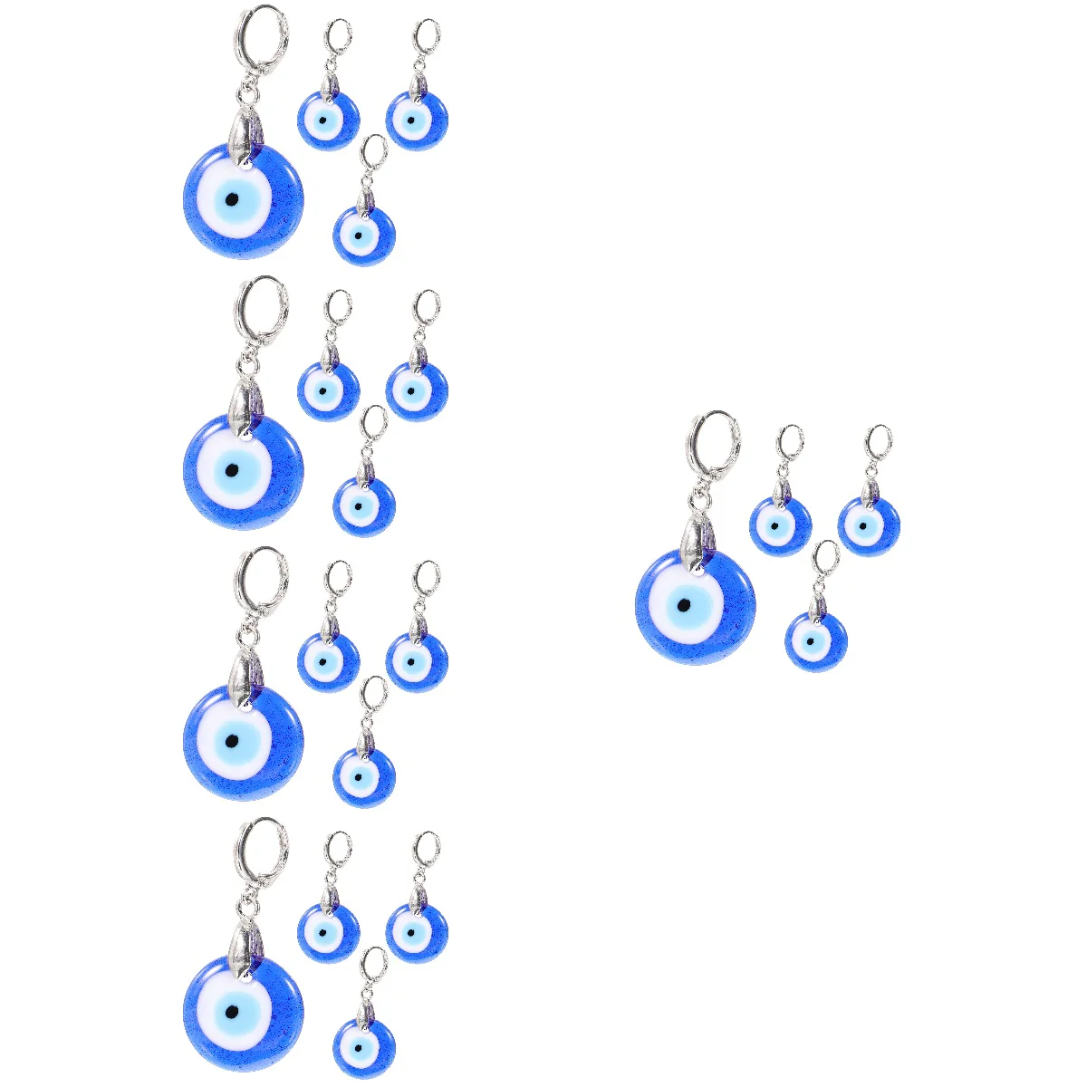 

10 Pairs Evil Eye Earrings Blue Eye Earrings Women Earrings Jewelry Decorative Earrings