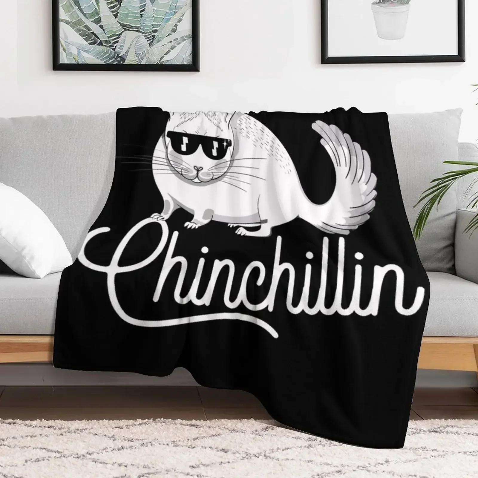 Одеяло для любителей животных chinchilla chinchillin Большие Рождественские декоративные