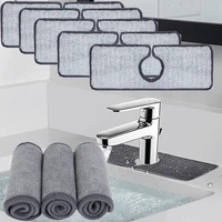 microfiber splash faucet absorbent mat sink kitchen bathroom splash guard catcher countertop protector countertop waterproof pad