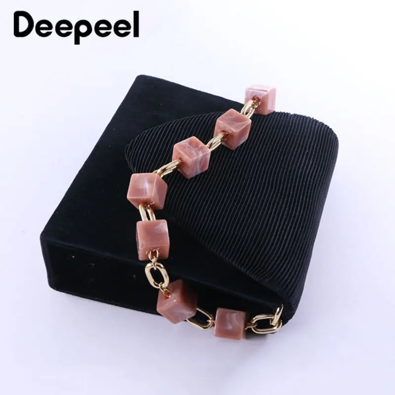 Deepeel 42cm Acrylic Bag Chain Handbags Replacement Handle Straps for Woman's DIY Single Shoulder Underarm Bags Part Accessories