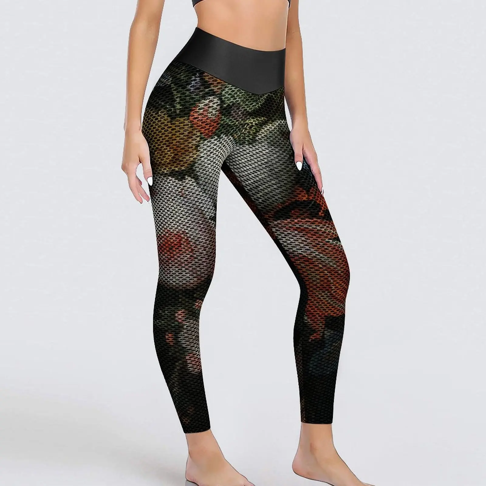Bouquet Of Flower Leggings Sexy Colorful Floral Print Fitness Yoga Pants Seamless Sports Tights Women Breathable Graphic Leggins