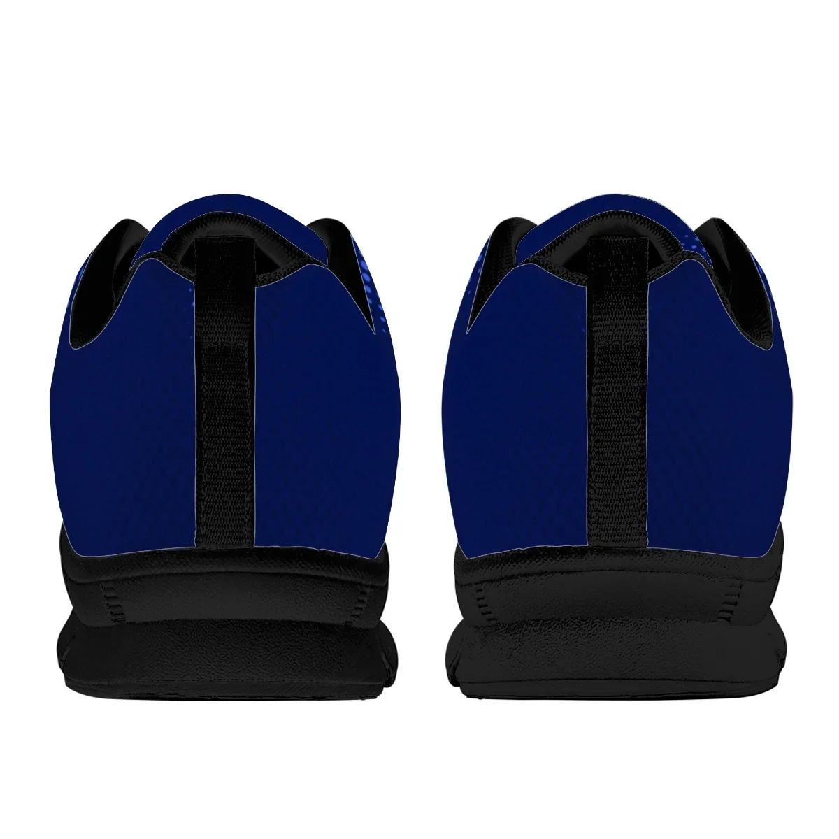 Синие Sigma Gamma Rho Poddles Design Breathale кроссовки для бега с круглым носком на плоской