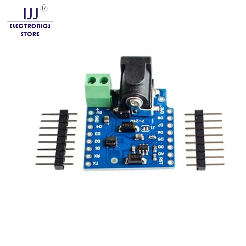 

DC Power Shield V1.1.0 for wemos D1 mini development board DC power supply screen module