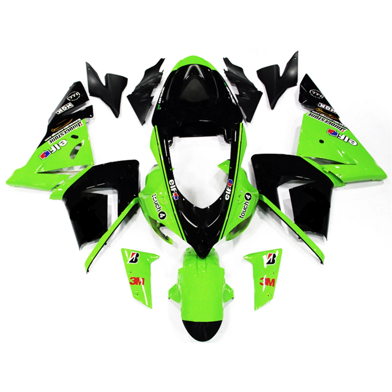 

Para Kawasaki Ninja ZX10R ZX 10R ZX-10R 2004 2005 Motocicleta Carenagem Kit ABS Injeção Plástica Bodykits Corpo Completo Acessór