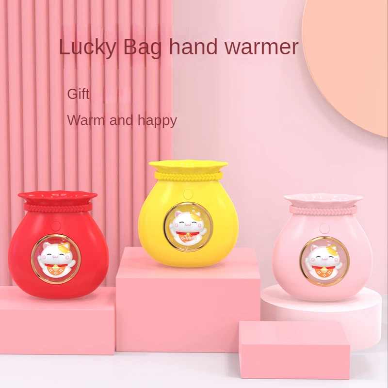 

Популярная сумка на удачу, обогреватель для рук, внешний аккумулятор 2-в-1, USB, портативная мини-грелка с мультяшным рисунком, перезаряжаемые ...