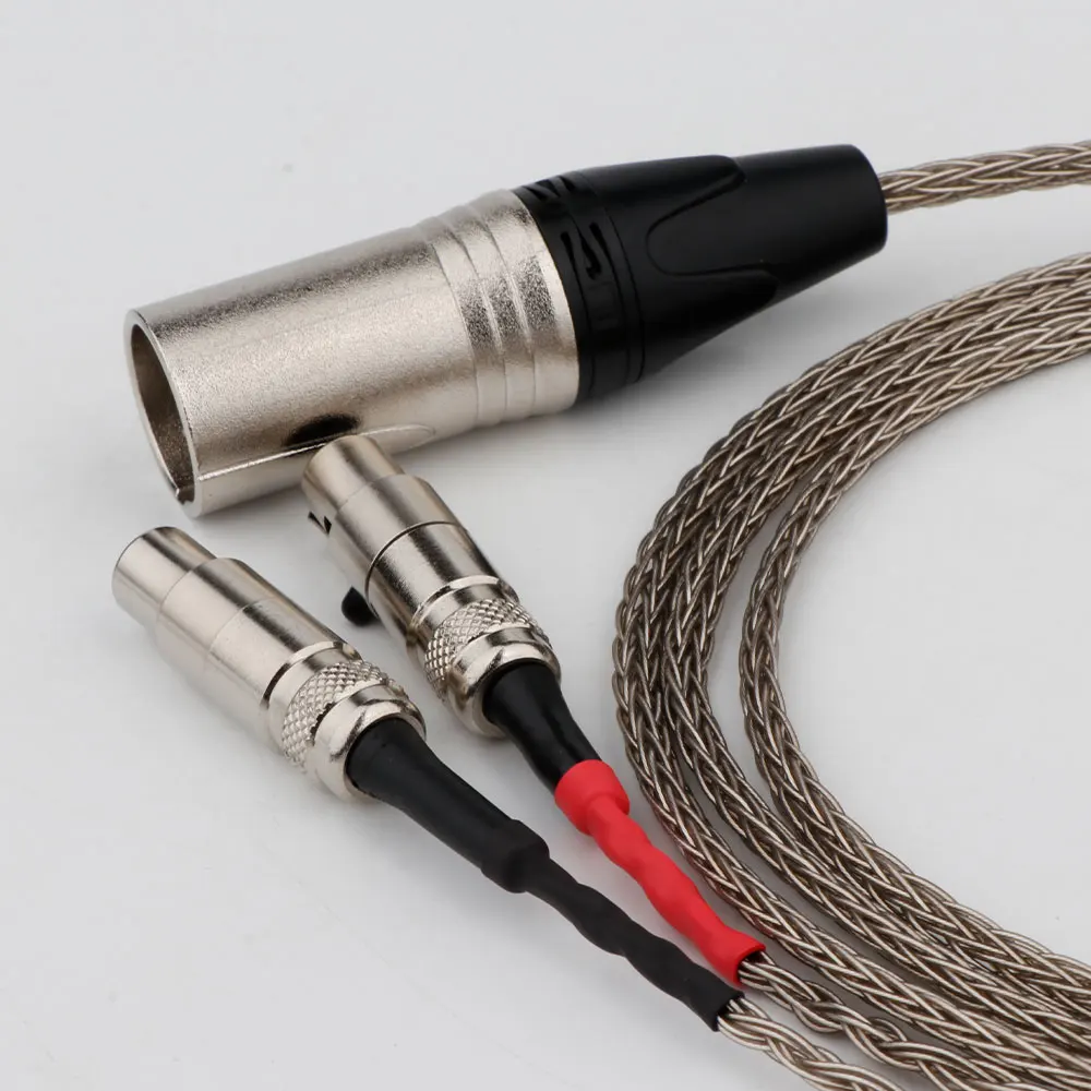 

Preffair Pure Silver 16 Cores HiFi Cable 4-pin XLR Balanced Male for Audeze LCD-2, LCD-3, LCD-4, LCD-X, LCD-XC