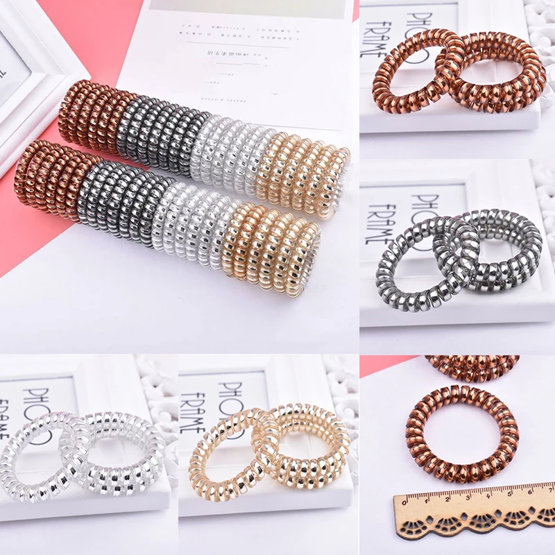 

Hair Clips Bobbles Hair Band Spiral Coil Hair Elastics Spiral Hair Wire Bobbles