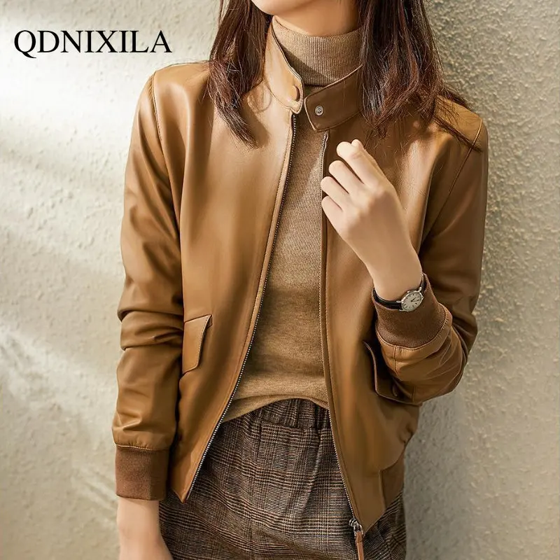 Women's Leather Jacket Imitation Sheepskin Thickened Spring Jacket Women Korean Fashion New Coat & Jacket Women's Bomber Jacket