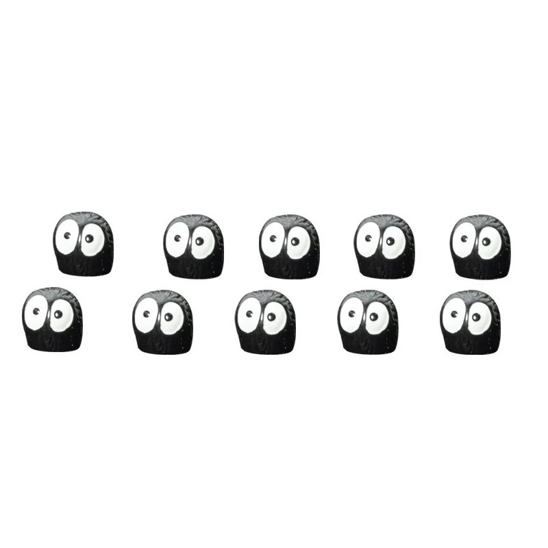 

10 шт., милый черный эльф, украшение интерьера автомобиля, забавные украшения для зеркала заднего вида на центральной консоли для автомобиля, аксессуары для эльфов