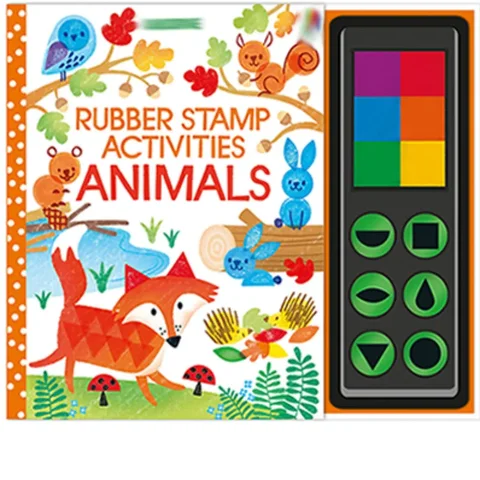 Отпечатки пальцев с резиновыми штампами, чернильная подушка, книга для рисования, животных, сада, игрушка «сделай сам»