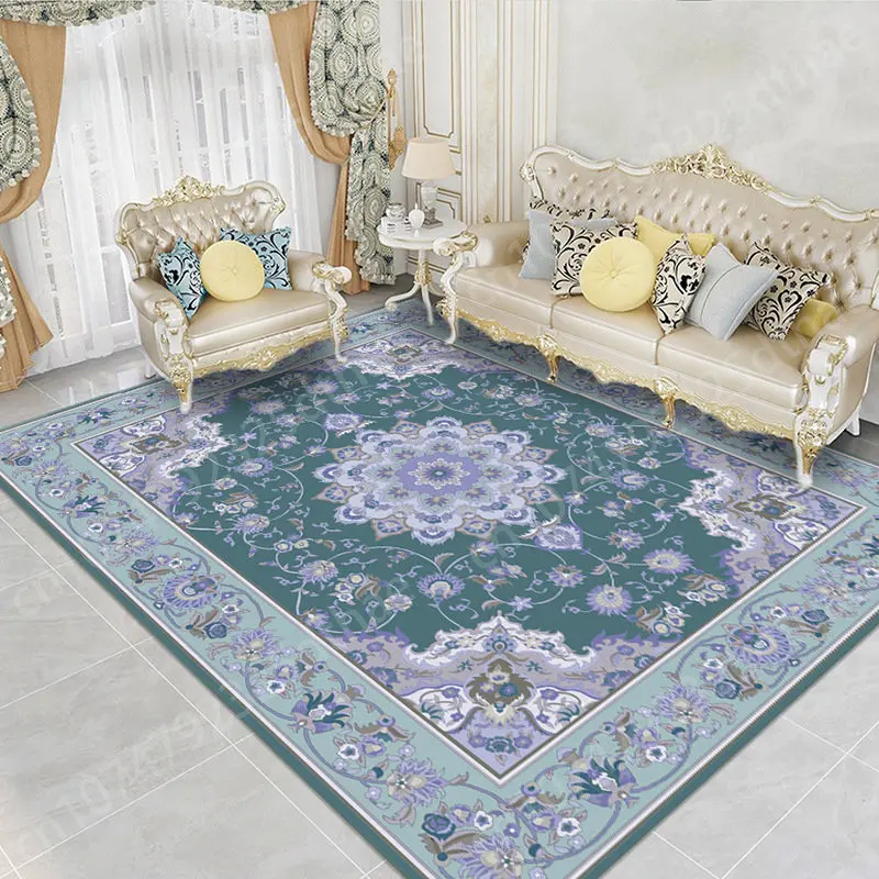 

Persia Style Carpet Living Room Area Rugs Exotic Ethnic Patterns Floor Mats Home Bedroom Decoration Non Slip Washable Large Rug