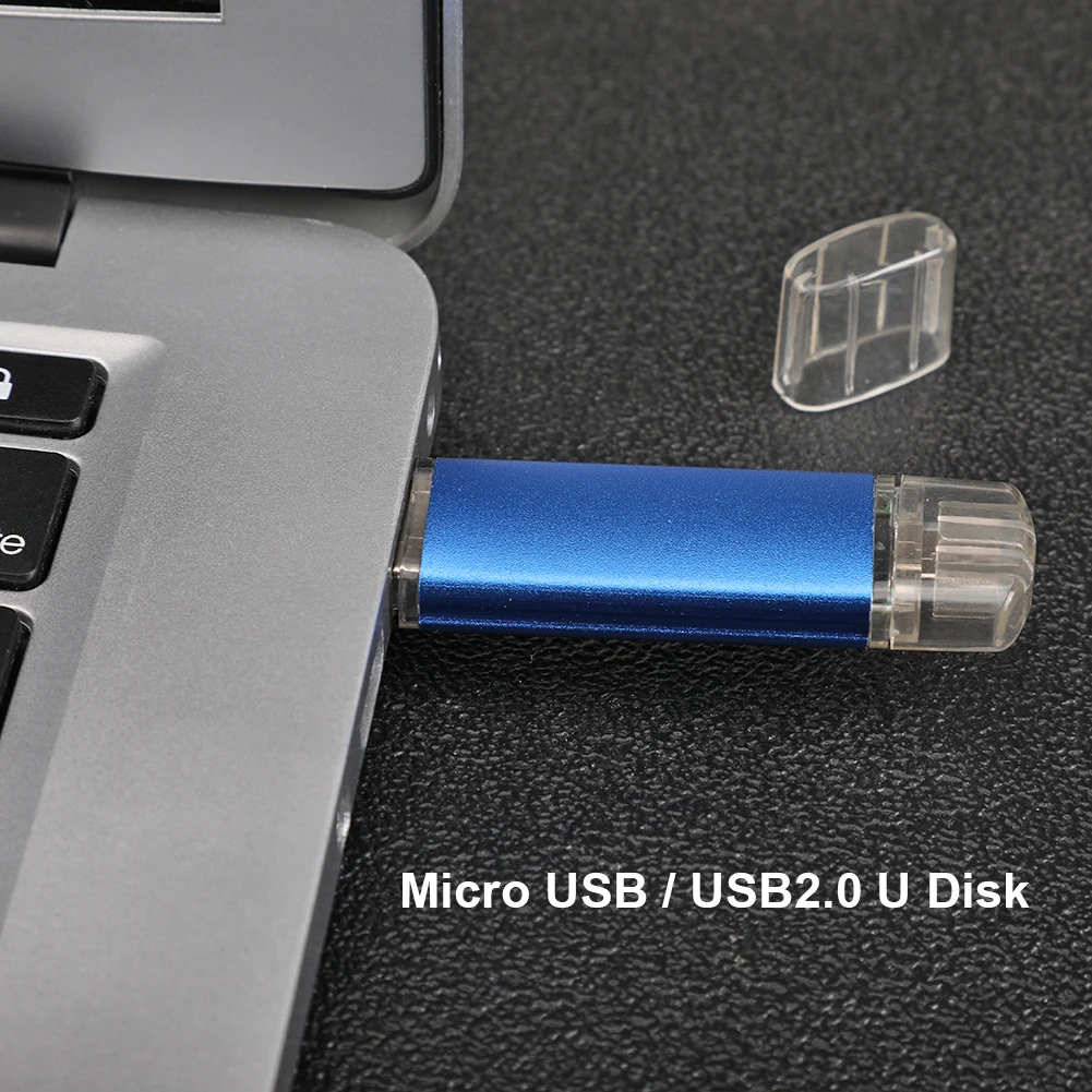 

High Speed USB 2.0 Pen Drive with Transparent Caps OTG Micro USB Flash Drive for Household Computer Safety Parts