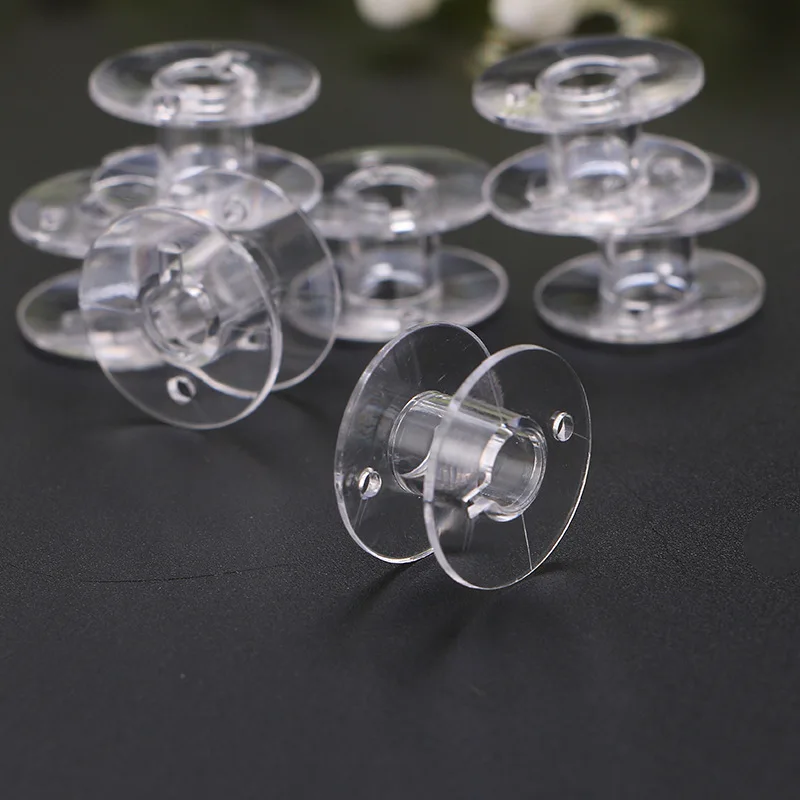 

50Pcs White Plastic Empty Wire Spools Bobbins for Jewelry Cord Bulk Chains Ribbon Sewing String Storage DIY Handmade Craft Tools