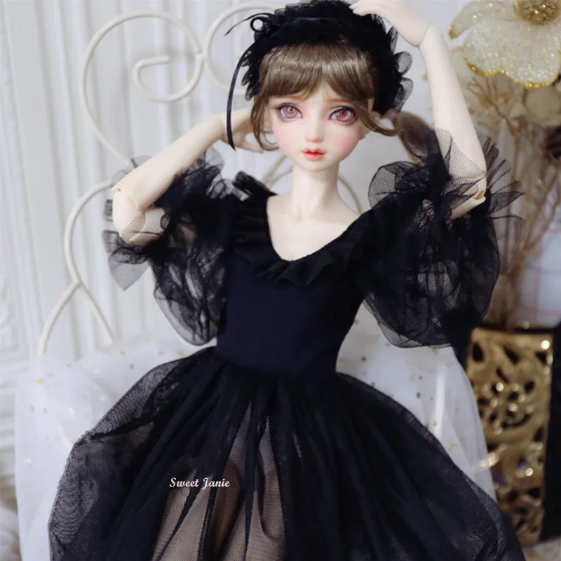 

Одежда для куклы BJD 1/6 белое черное платье 1/4 BJD SD MSD MDD Одежда BJD Свадебные платья 1/3 Одежда для куклы аксессуары для кукол одежда