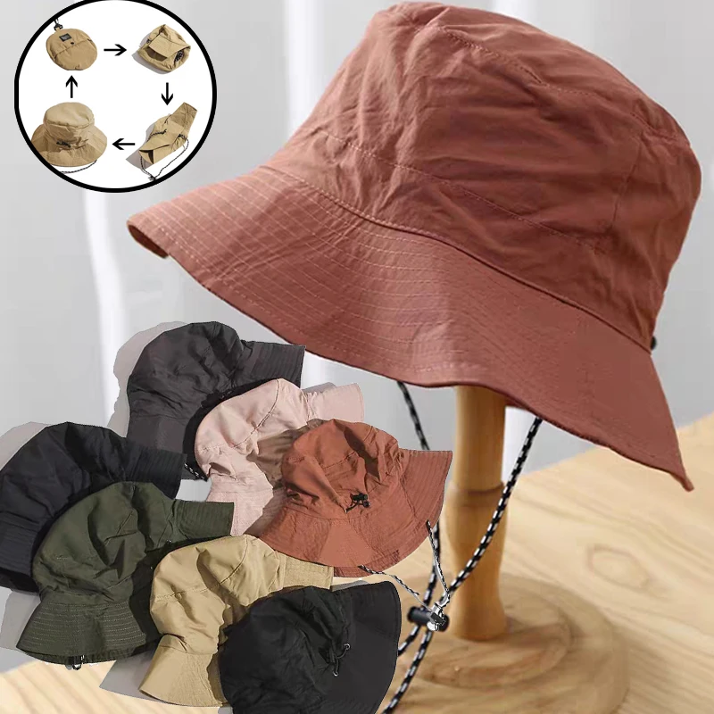 

Spring Summer Breathable Foldable Waterproof Fisherman Hat Sun Anti-UV Protection Camping Hiking Mountaineering Caps Bucket Cap