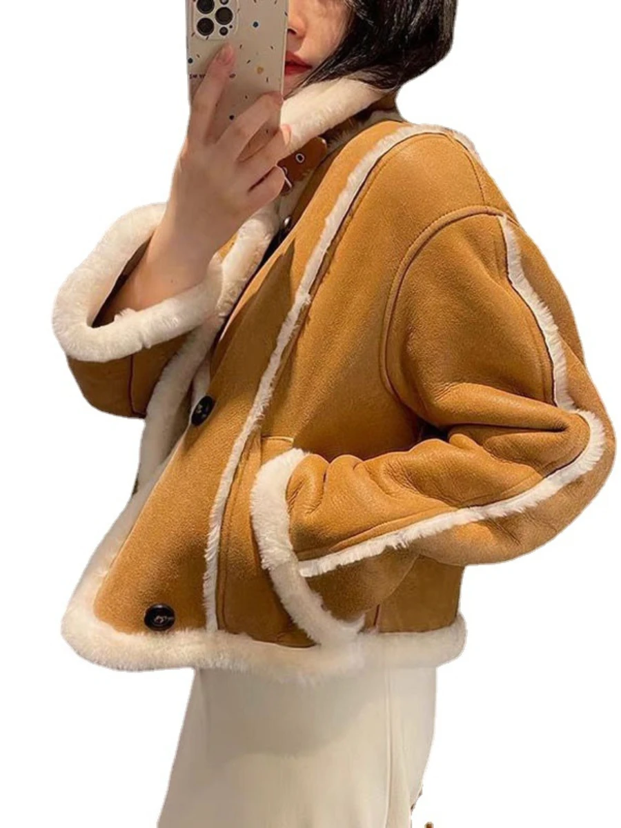 Модная мотоциклетная куртка с меховой прошивкой новинка осень-зима 2022 уличное