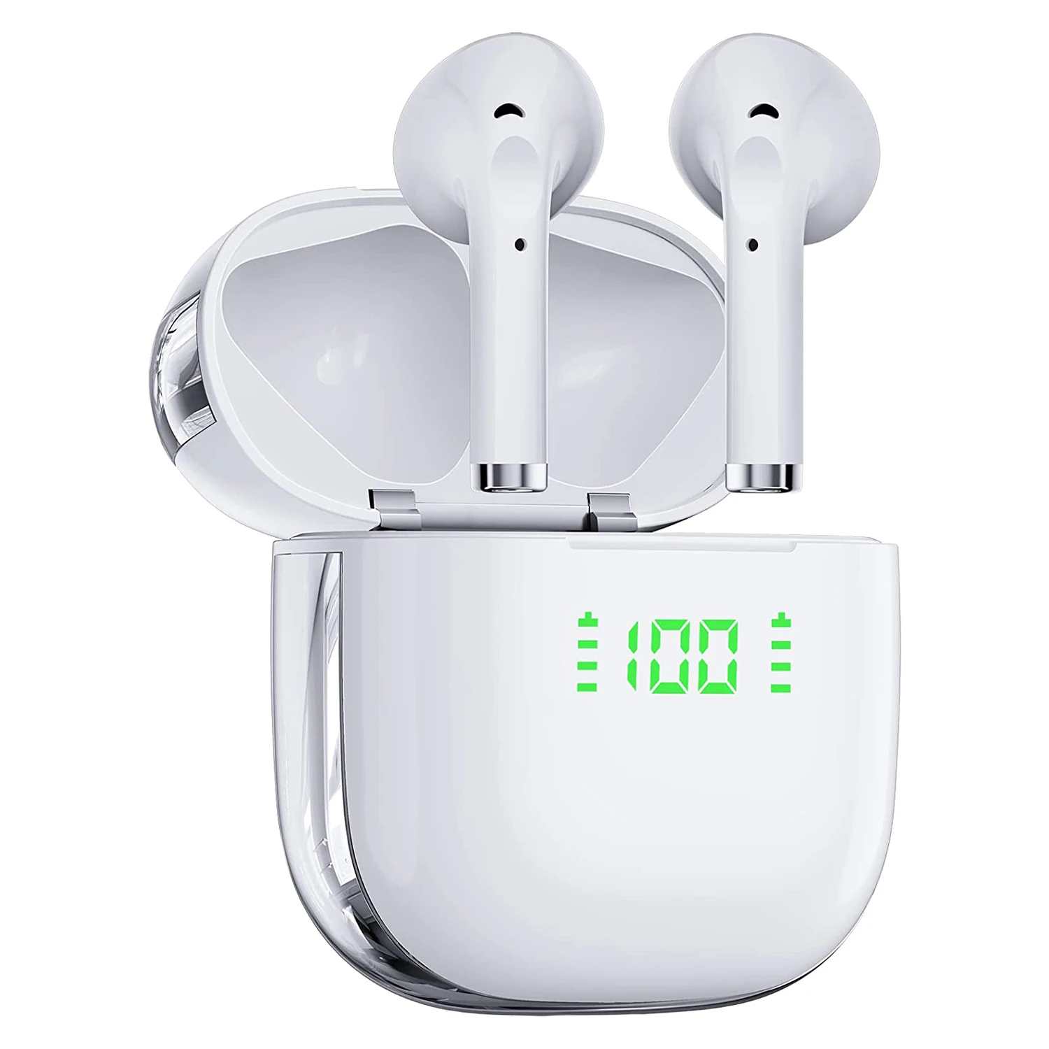 

Bluetooth-наушники 5.1 с зарядным чехлом и двойным дисплеем мощности