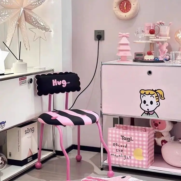 Мебельные табуреты по индивидуальному заказу железные стулья в полоску с