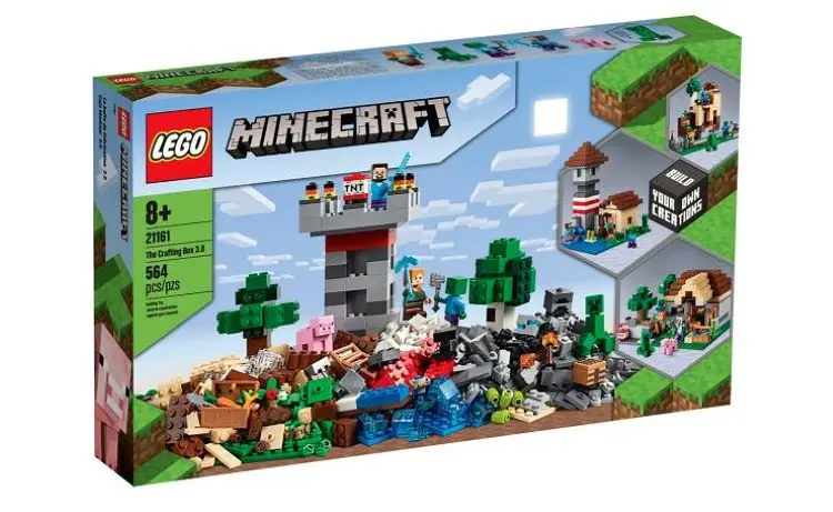 Конструктор Lego minecraft 21161 Ремесленная коробка подарок на день рождения игрушки