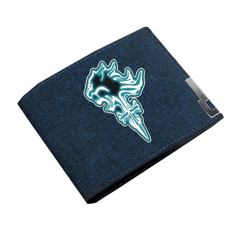 

Кошелек с монетницей для мальчиков и девочек, кошелек с рисунком из мультфильма аниме и игры fantultias, Подростковый холщовый кошелек, повседне...