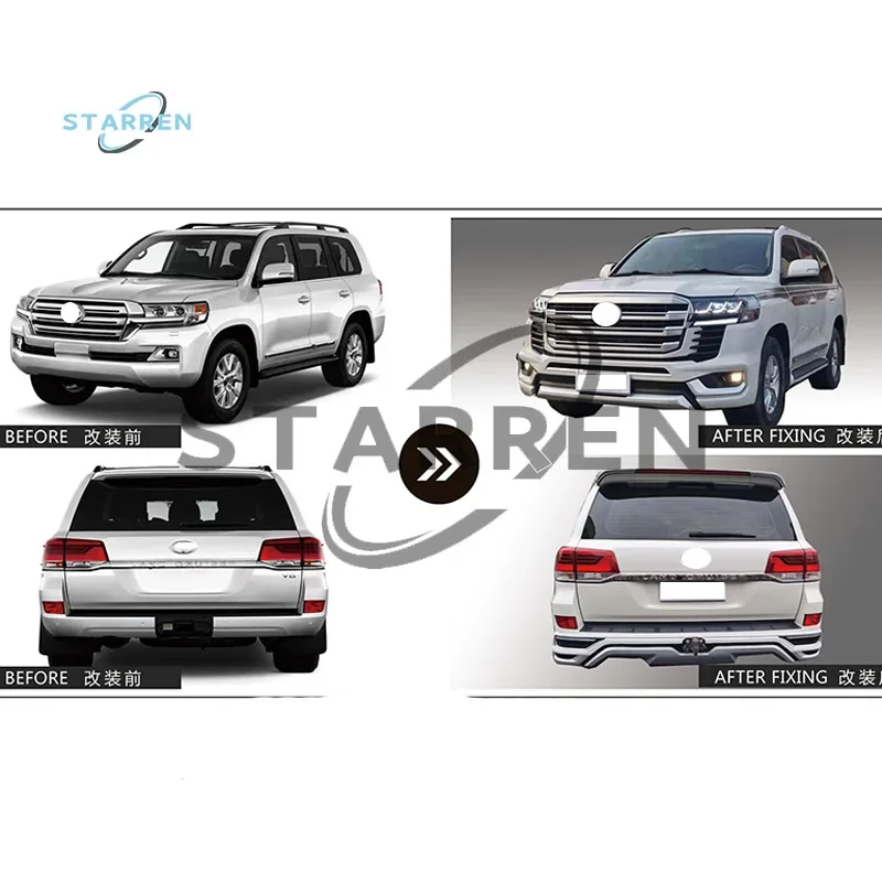 Комплект бампера Lc200 обновление до Lc300 комплект кузова для лифтинга Toyota Land Cruiser