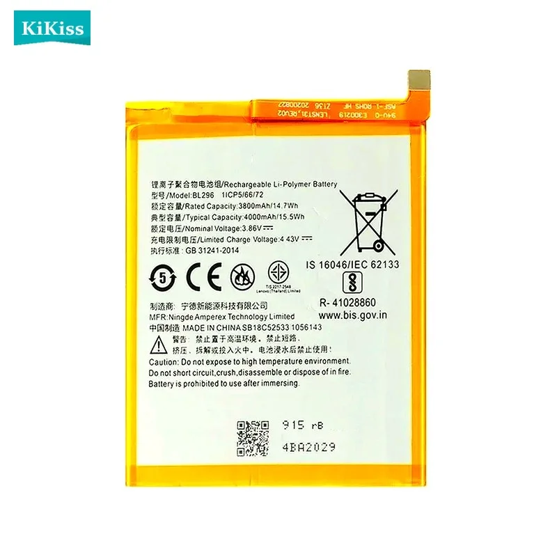 Фото Аккумулятор для мобильного телефона BL296 для Lenovo Z6 L78121 Z6pro / Z6 pro L78051 4000 мАч, высокое качество №2