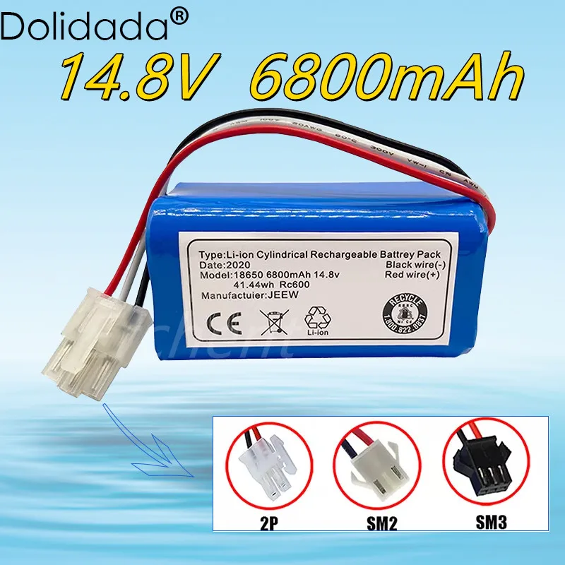 

14.8V 6800mah Li-ion Battery Pack For ICLEBO ARTE YCR-M05 POP YCR-M05-P Smart YCR-M04-1 YCR-M05-10 YCR-M05-30 YCR-M05-500