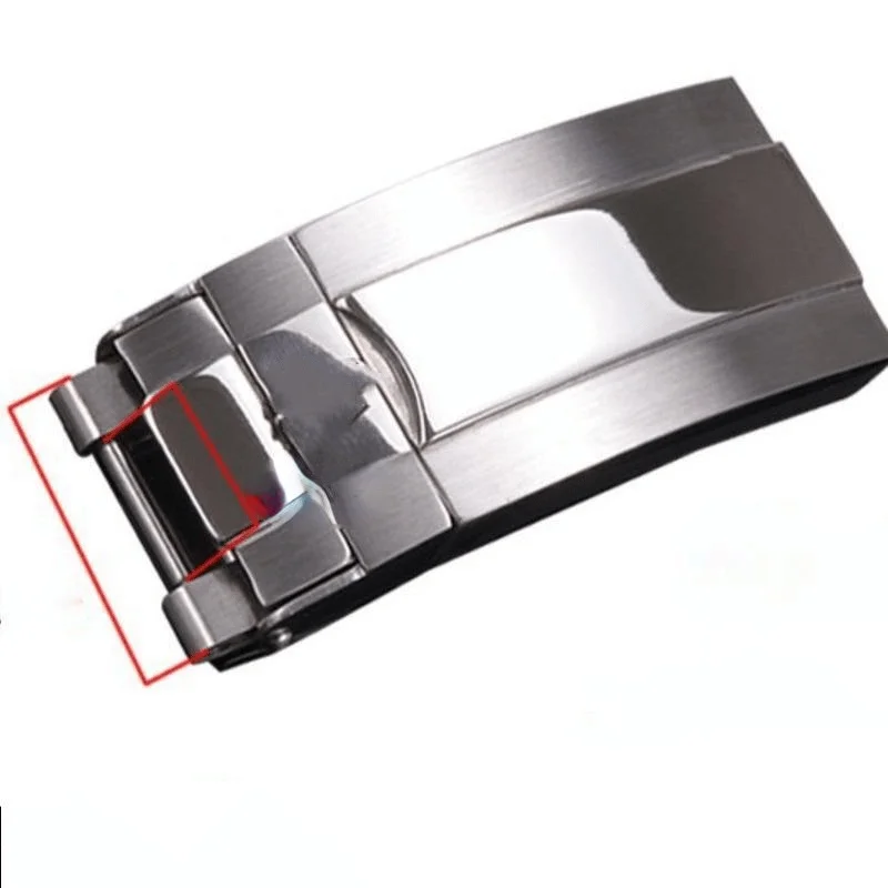 FOR Rolex 16MM 18MM Stainless Steel Watch Band Buckle Strap Clasp Accessories Buckle Without Logo Brushed Metal Watchbands