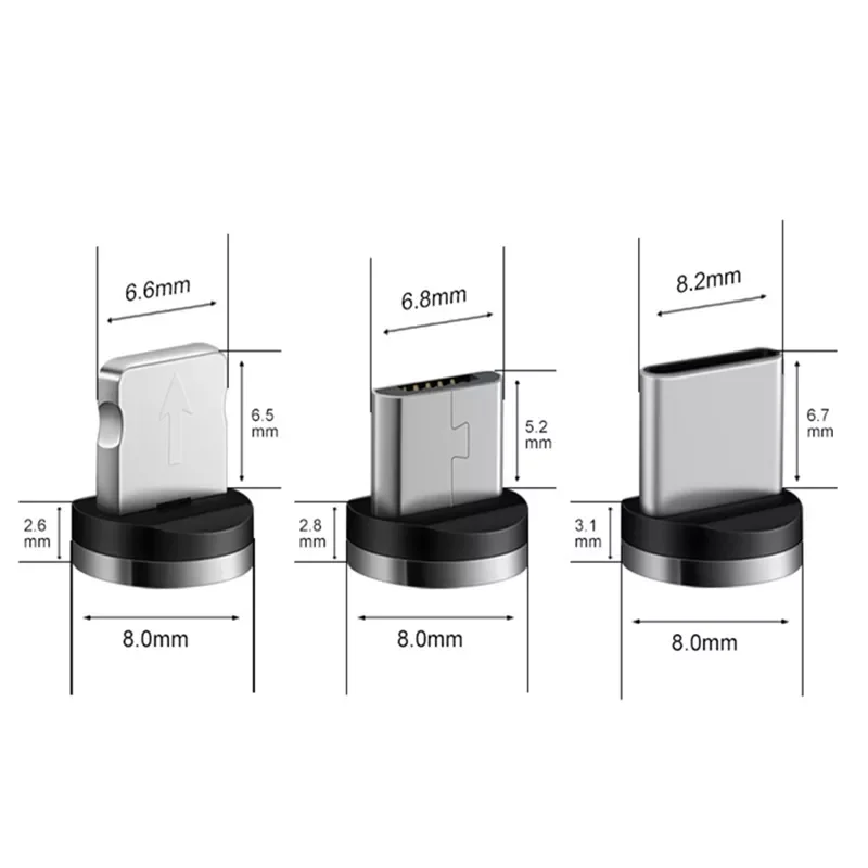 

Cable plug Type C Micro USB C Plugs Microusb Type-C Magnet Phone Charger Plug For iPhone 11 12 XR X Fast Charging