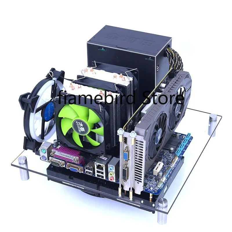 Настольное матовое компьютерное шасси прозрачное акриловое стекло с пластиной